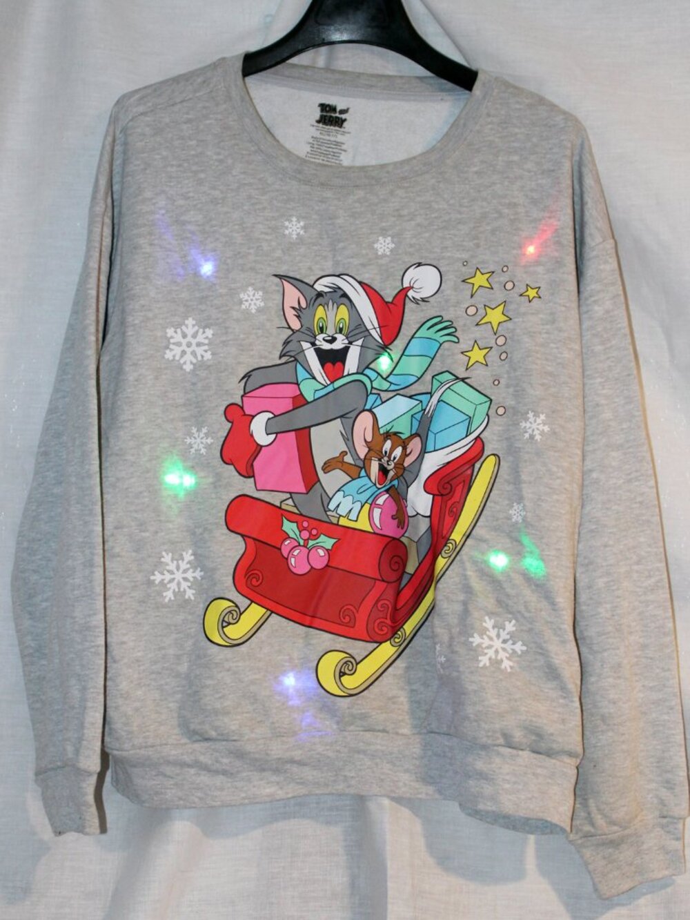 Tom and Jerry Light-Up Christmas Pullover